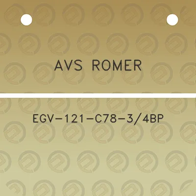 avs-romer-egv-121-c78-34bp