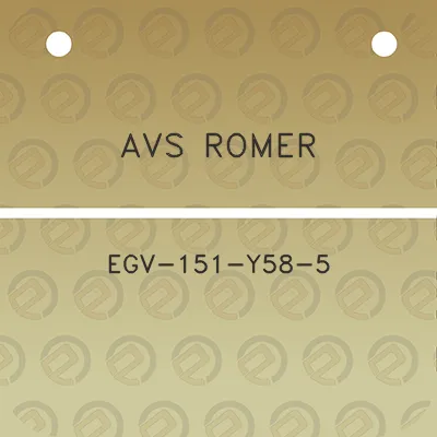 avs-romer-egv-151-y58-5