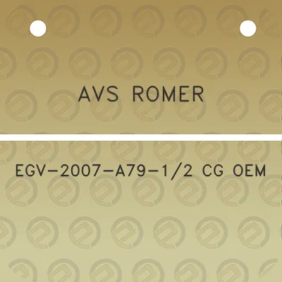 avs-romer-egv-2007-a79-12-cg-oem