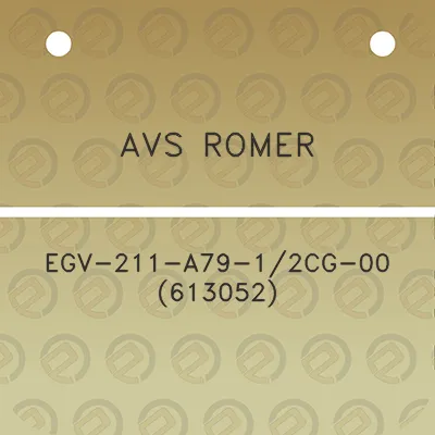 avs-romer-egv-211-a79-12cg-00-613052