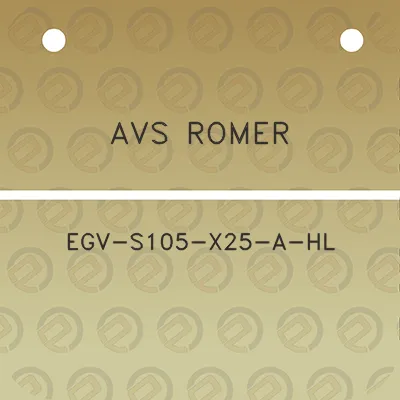 avs-romer-egv-s105-x25-a-hl