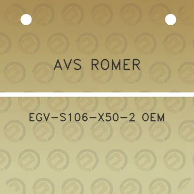 avs-romer-egv-s106-x50-2-oem