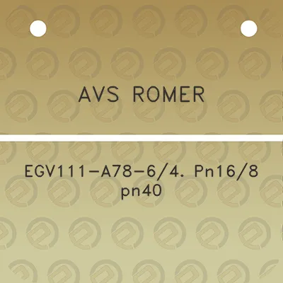 avs-romer-egv111-a78-64-pn168-pn40