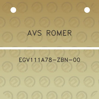 avs-romer-egv111a78-zbn-00