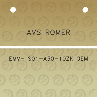 avs-romer-emv-s01-a30-10zk-oem