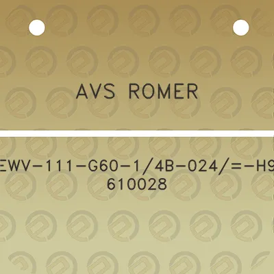 avs-romer-ewv-111-g60-14b-024-h9-610028