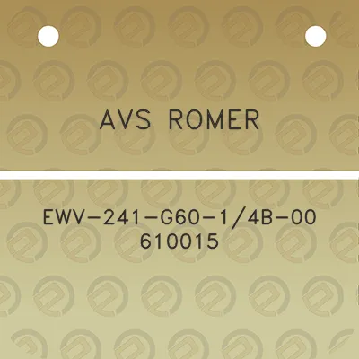 avs-romer-ewv-241-g60-14b-00-610015