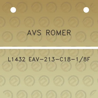 avs-romer-l1432-eav-213-c18-18f