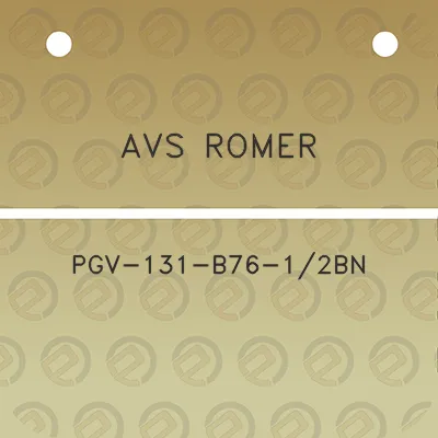 avs-romer-pgv-131-b76-12bn