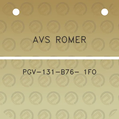 avs-romer-pgv-131-b76-1fo