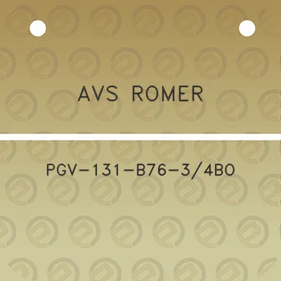 avs-romer-pgv-131-b76-34bo