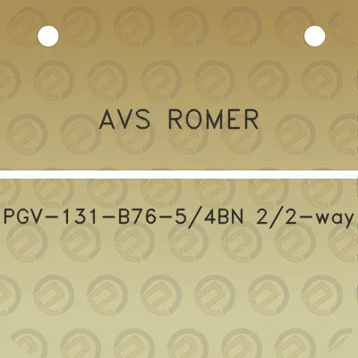 avs-romer-pgv-131-b76-54bn-22-way