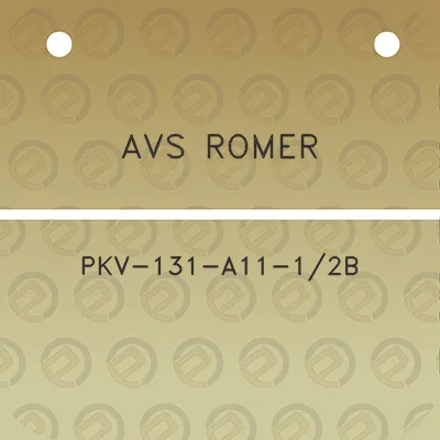 avs-romer-pkv-131-a11-12b