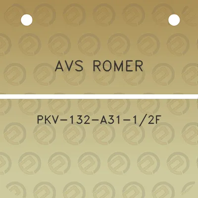 avs-romer-pkv-132-a31-12f