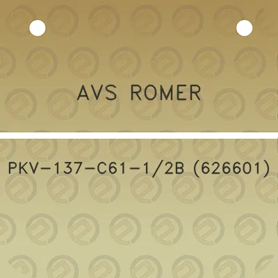 avs-romer-pkv-137-c61-12b-626601