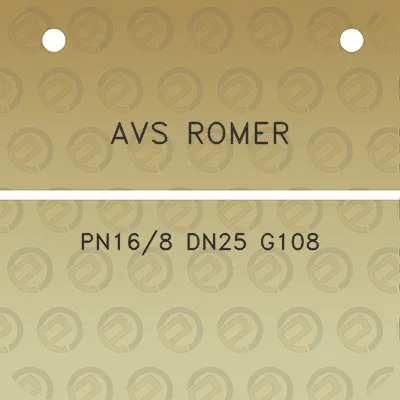 avs-romer-pn168-dn25-g108