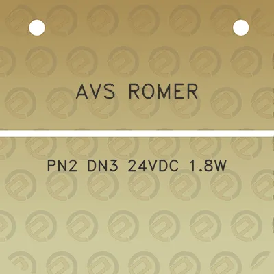 avs-romer-pn2-dn3-24vdc-18w