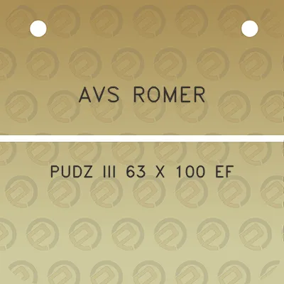 avs-romer-pudz-iii-63-x-100-ef