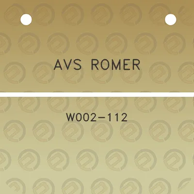 avs-romer-w002-112