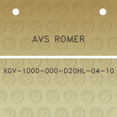 avs-romer-xgv-1000-000-d20hl-04-10