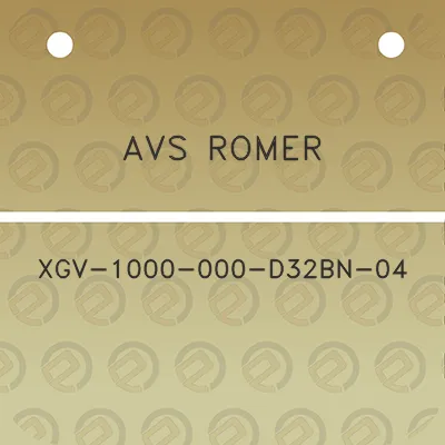 avs-romer-xgv-1000-000-d32bn-04