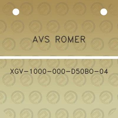 avs-romer-xgv-1000-000-d50bo-04