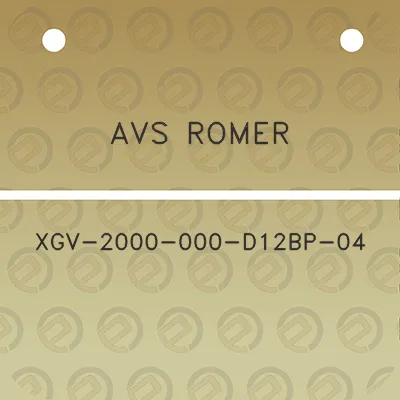 avs-romer-xgv-2000-000-d12bp-04