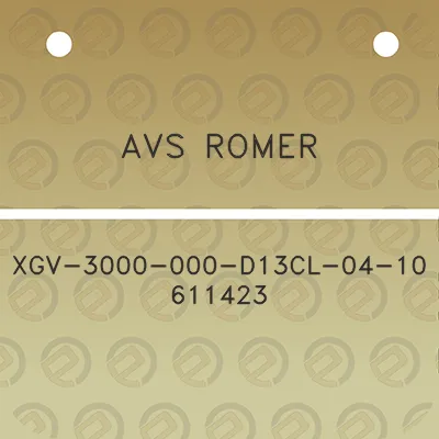 avs-romer-xgv-3000-000-d13cl-04-10-611423