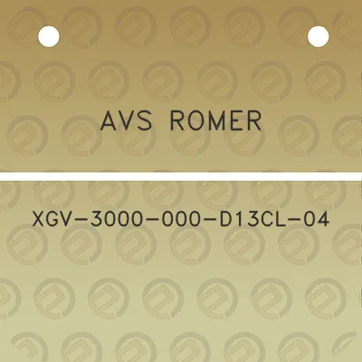 avs-romer-xgv-3000-000-d13cl-04