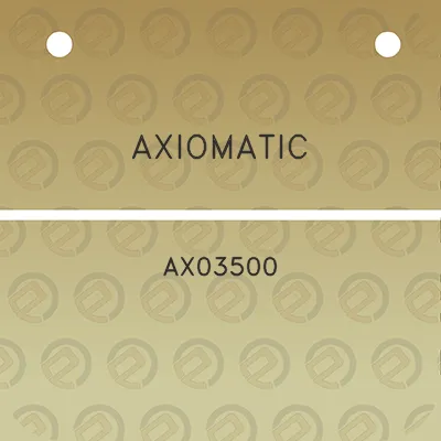 axiomatic-ax03500