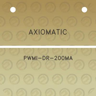 axiomatic-pwmi-dr-200ma