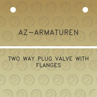 az-armaturen-two-way-plug-valve-with-flanges