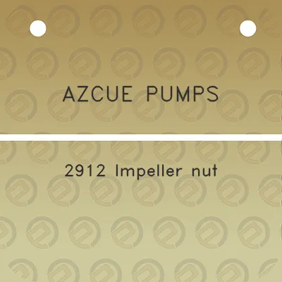 azcue-pumps-2912-impeller-nut