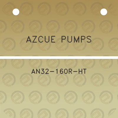 azcue-pumps-an32-160r-ht