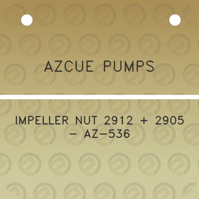 azcue-pumps-impeller-nut-2912-2905-az-536