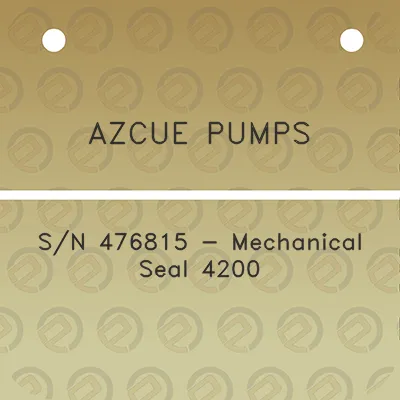 azcue-pumps-sn-476815-mechanical-seal-4200