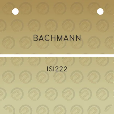 bachmann-isi222