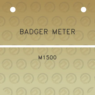 badger-meter-m1500