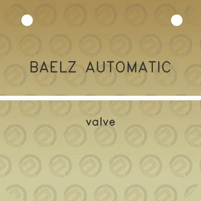 baelz-automatic-valve