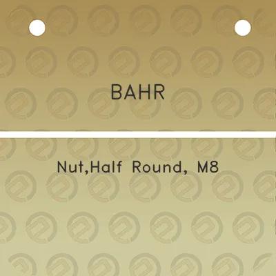 bahr-nuthalf-round-m8