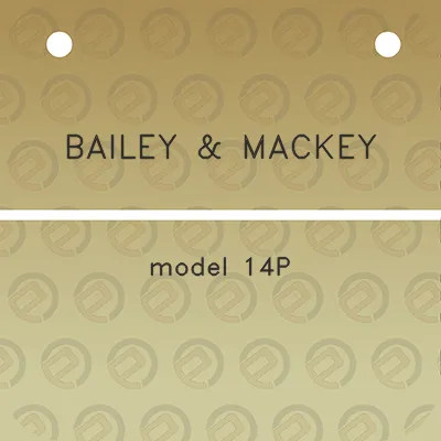 bailey-mackey-model-14p