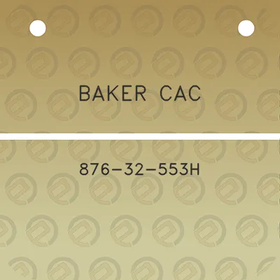 baker-cac-876-32-553h