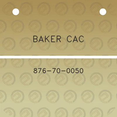 baker-cac-876-70-0050