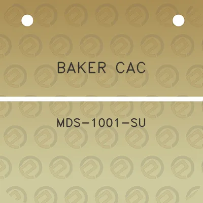 baker-cac-mds-1001-su