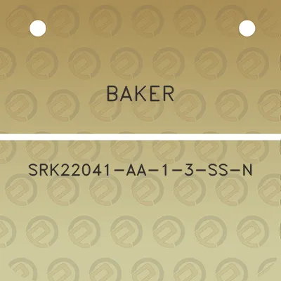 baker-srk22041-aa-1-3-ss-n