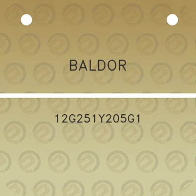 baldor-12g251y205g1