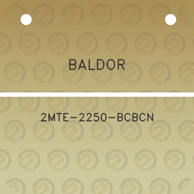 baldor-2mte-2250-bcbcn