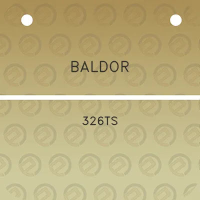 baldor-326ts