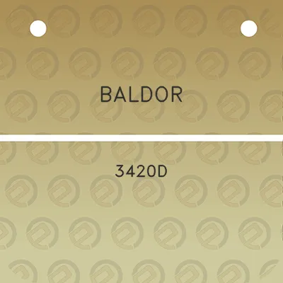 baldor-3420d