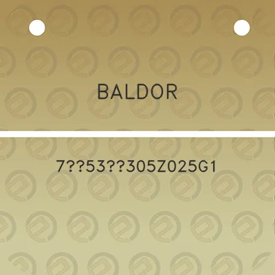 baldor-753305z025g1